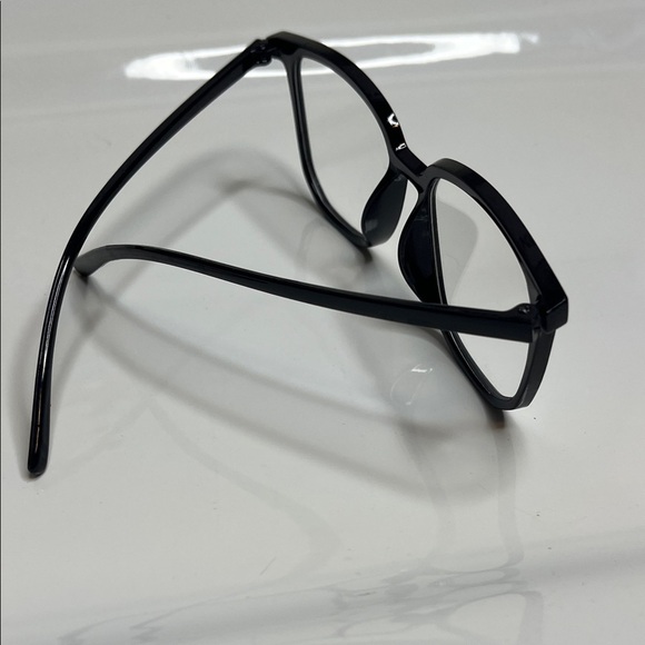 Elegant Black Blue Light blocking Eyeglasses Frame - Picture 2 of 6